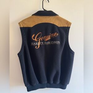 Vintage Harley Davidson Riding Vest - Medium